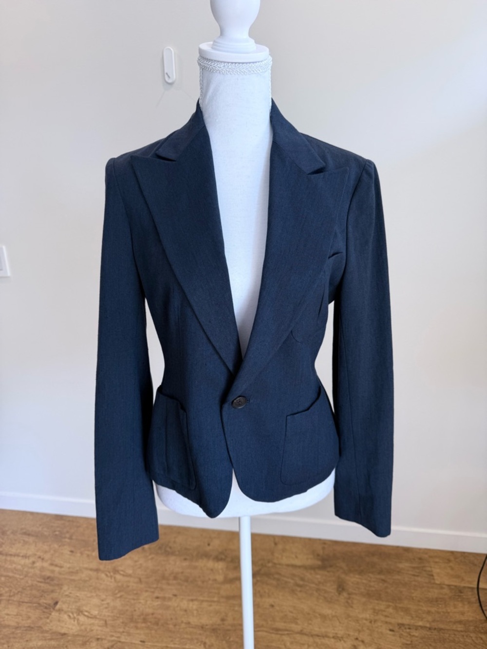Ralph Lauren Navy Blue Tailored Blazer